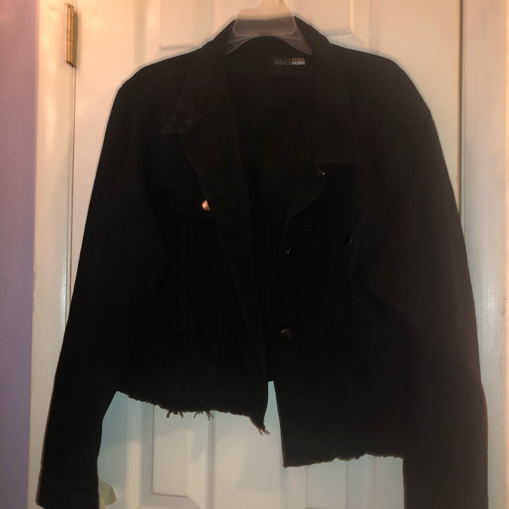 Fashions nova good vibes jean jacket